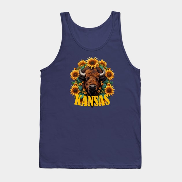 For The Love Of Kansas Kansan Design Tank Top by taiche